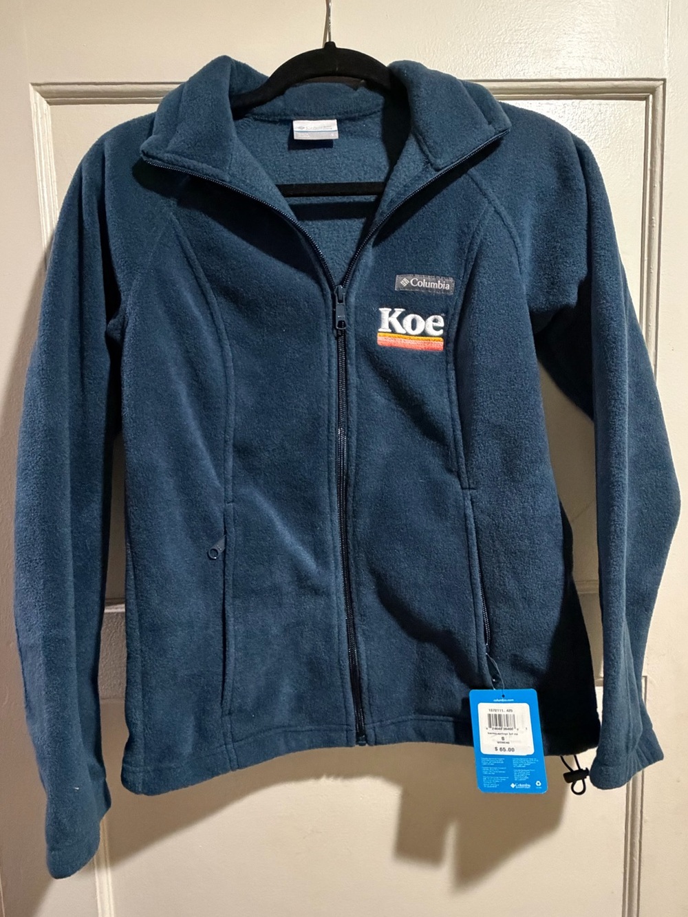 Columbia Kids Dark Teal Full-Zip Fleece Jacket